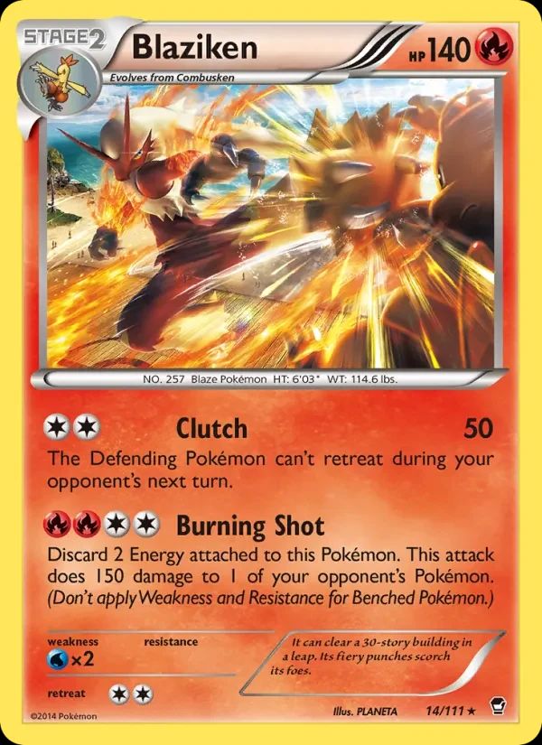 Blaziken Furious Fists card