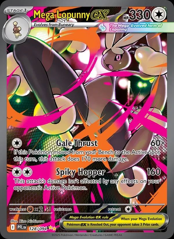 Mega Lopunny ex Phantasmal Flames card