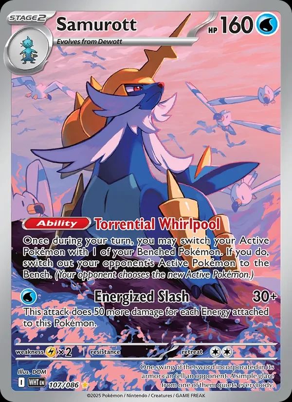 Samurott White Flare card