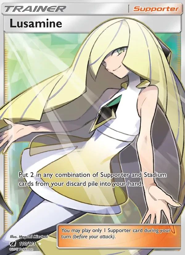 Lusamine Crimson Invasion card