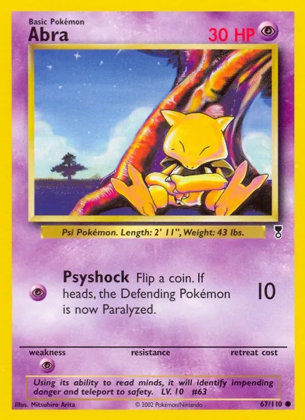 Abra Legendary Collection card
