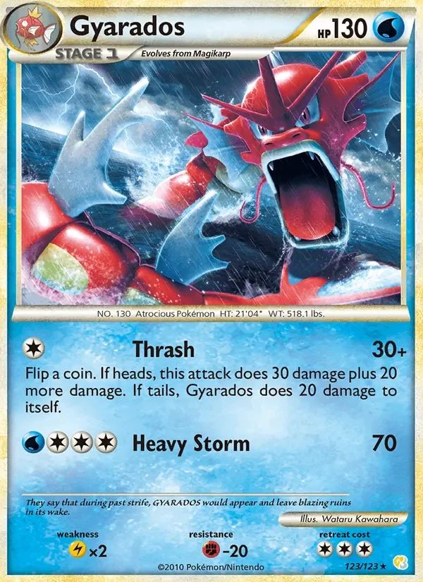 Gyarados HeartGold & SoulSilver card
