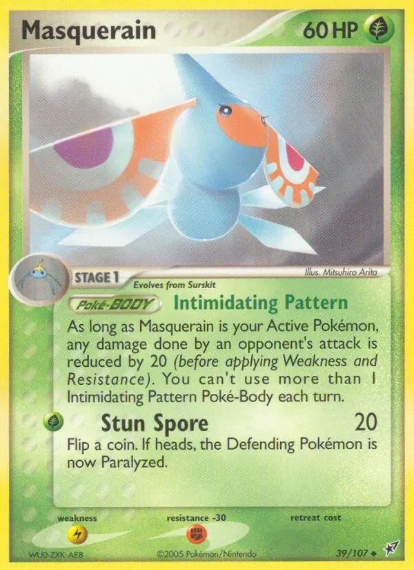 Masquerain EX Deoxys card