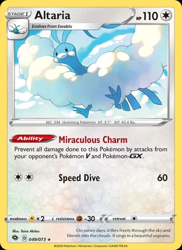 Altaria Champion's Path card
