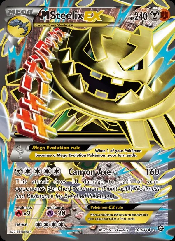 M Steelix EX Steam Siege card