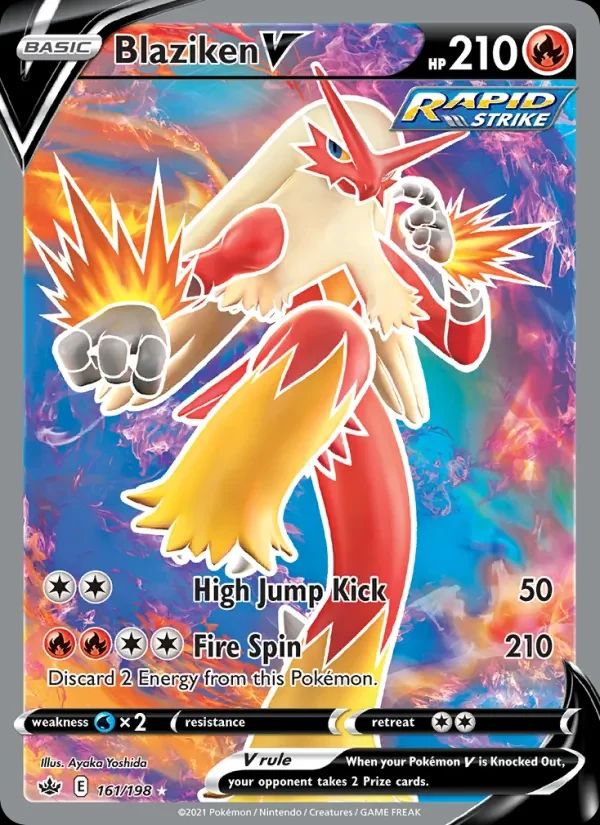 Blaziken V Chilling Reign card
