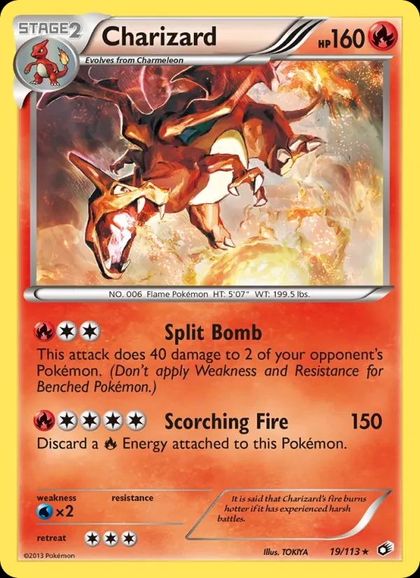 Charizard Legendary Treasures card