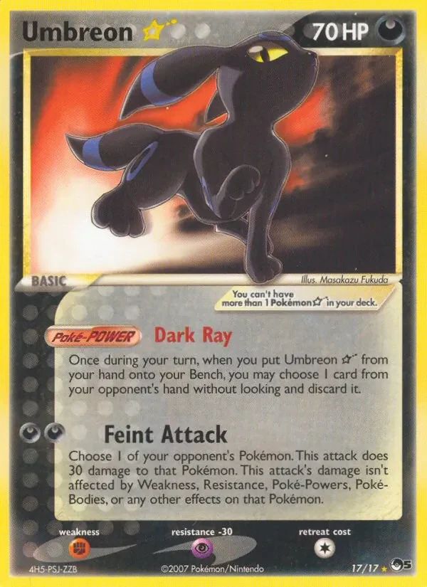 Umbreon POP Series 5 card