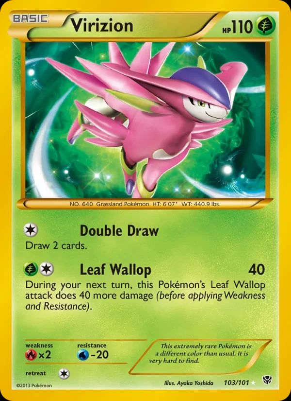 Virizion Plasma Blast card