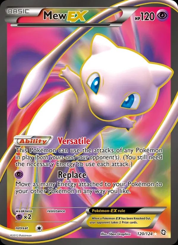Mew EX Dragons Exalted card