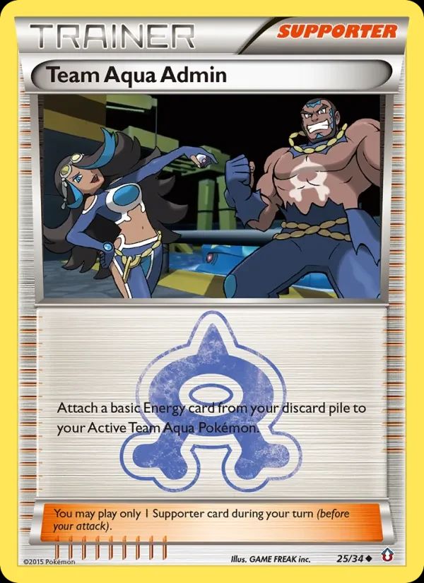 Team Aqua Admin Double Crisis card