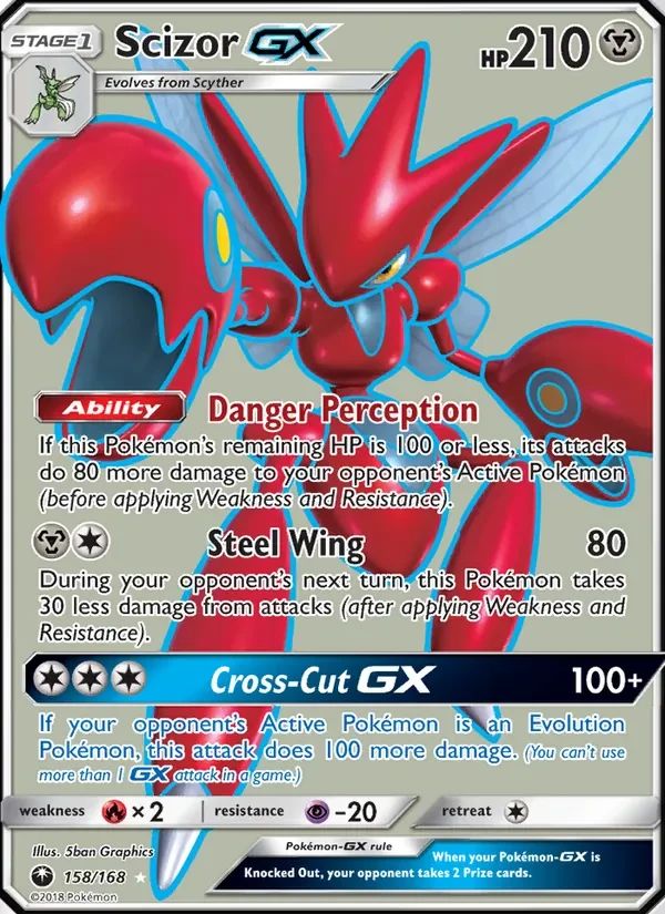 Scizor GX Celestial Storm card