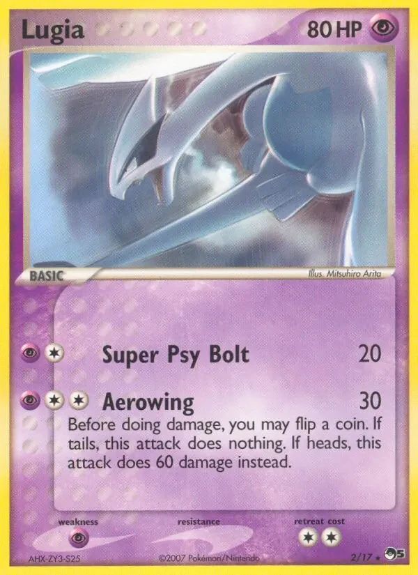 Lugia POP Series 5 card