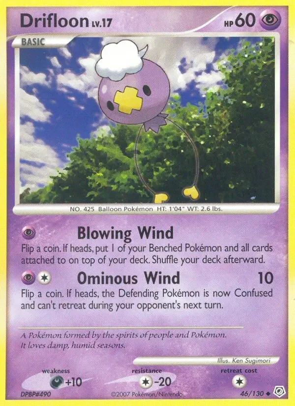 Drifloon Diamond & Pearl card