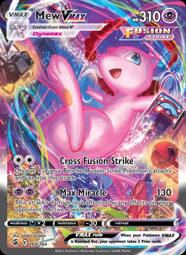 Mew VMAX Fusion Strike card