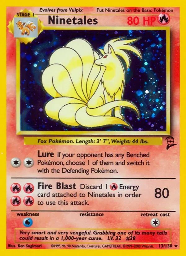 Ninetales Base Set 2 card