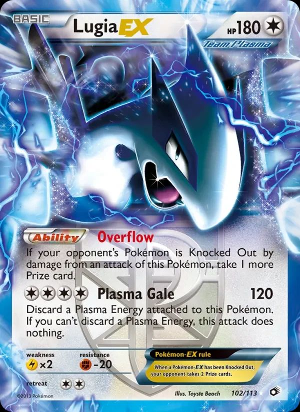 Lugia EX Legendary Treasures card
