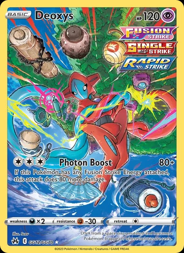 Deoxys Crown Zenith card