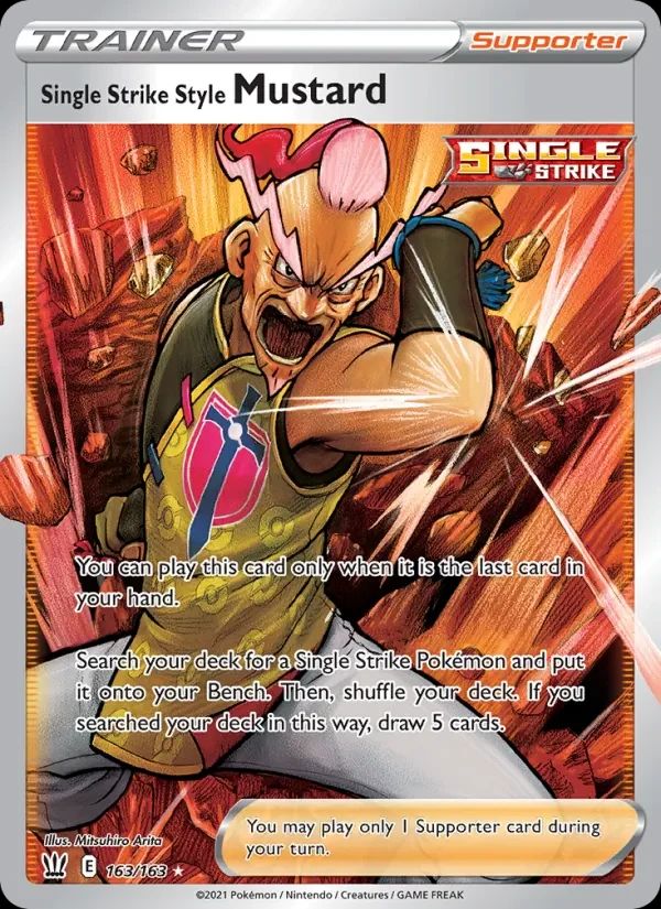 Single Strike Style Mustard Battle Styles card