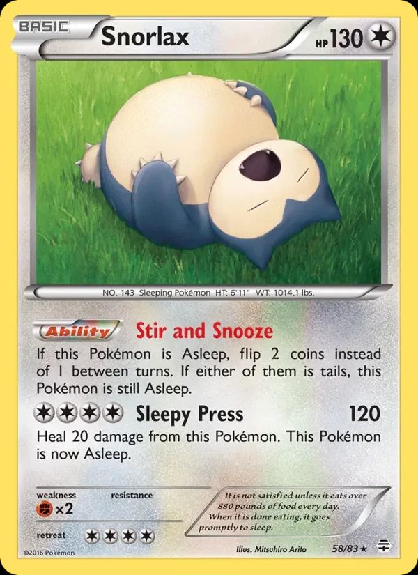 Snorlax Generations card