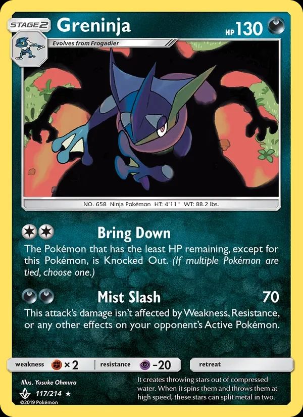 Greninja Unbroken Bonds card