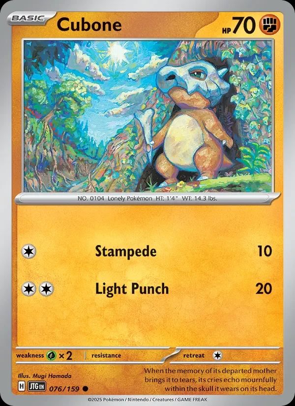 Cubone Journey Together card