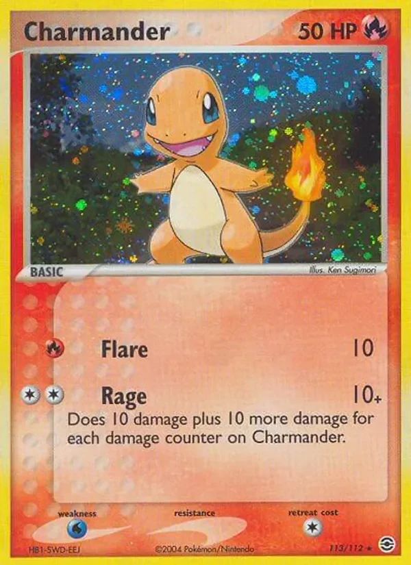 Charmander EX FireRed & LeafGreen card