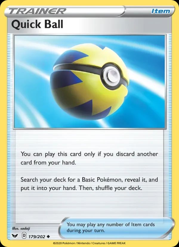 Quick Ball Sword & Shield card