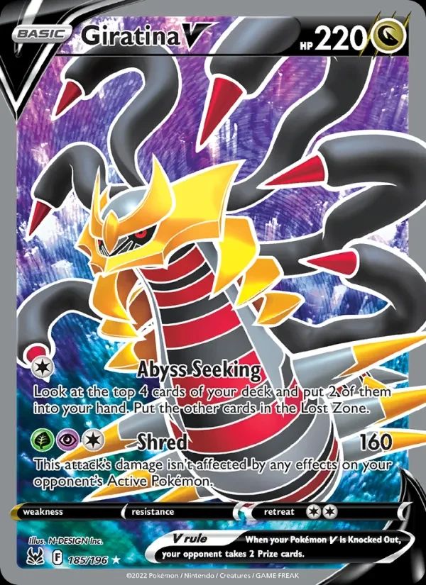 Giratina V Lost Origin card