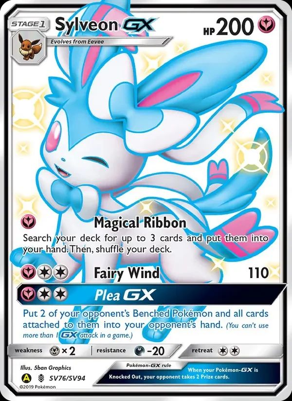 Sylveon GX Hidden Fates card