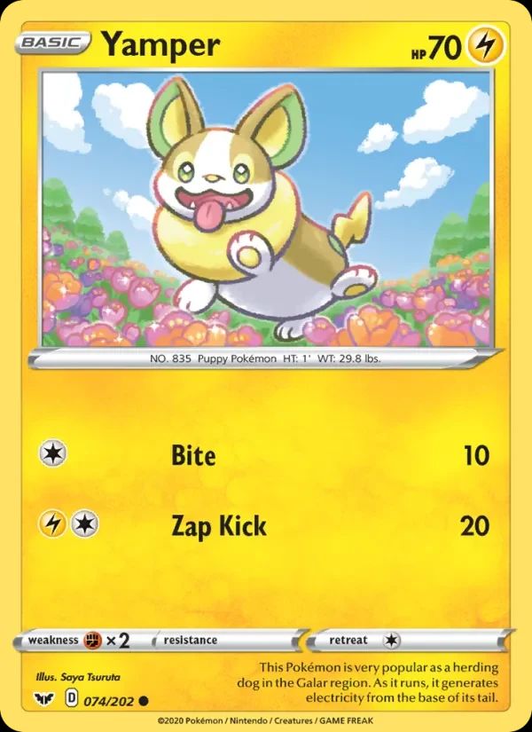Yamper Sword & Shield card