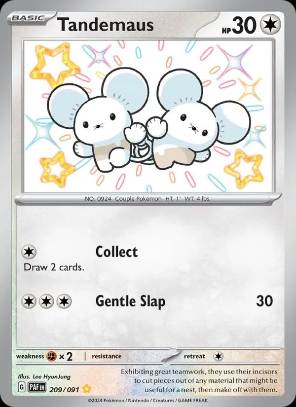 Tandemaus Paldean Fates card