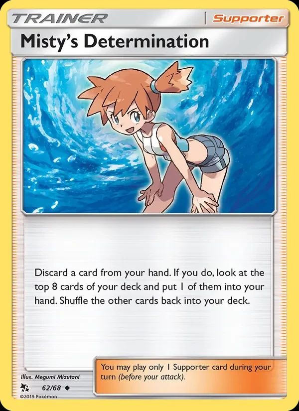 Misty's Determination Hidden Fates card