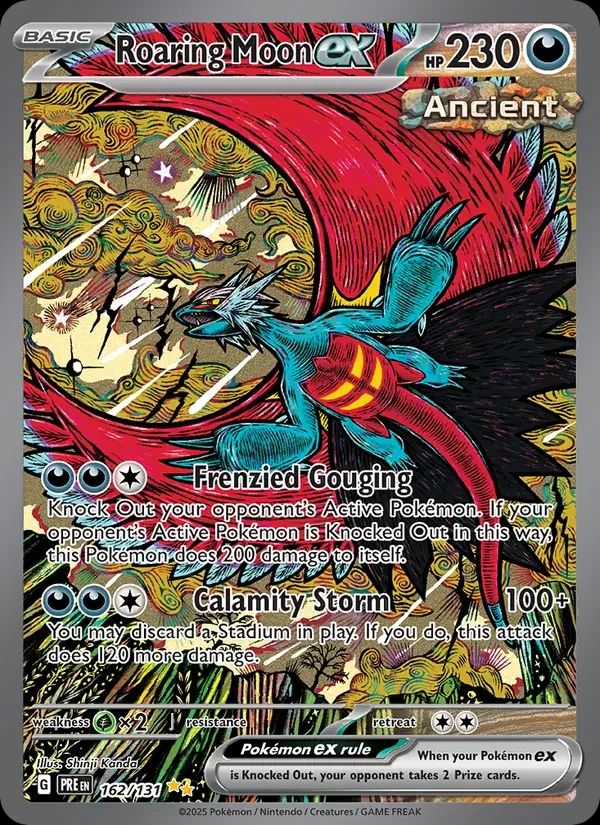Roaring Moon ex Prismatic Evolutions card