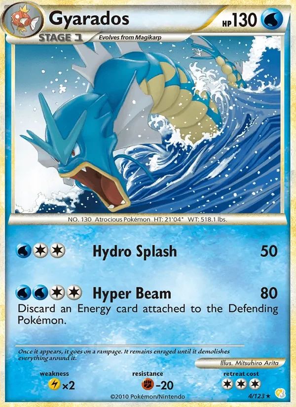 Gyarados HeartGold & SoulSilver card
