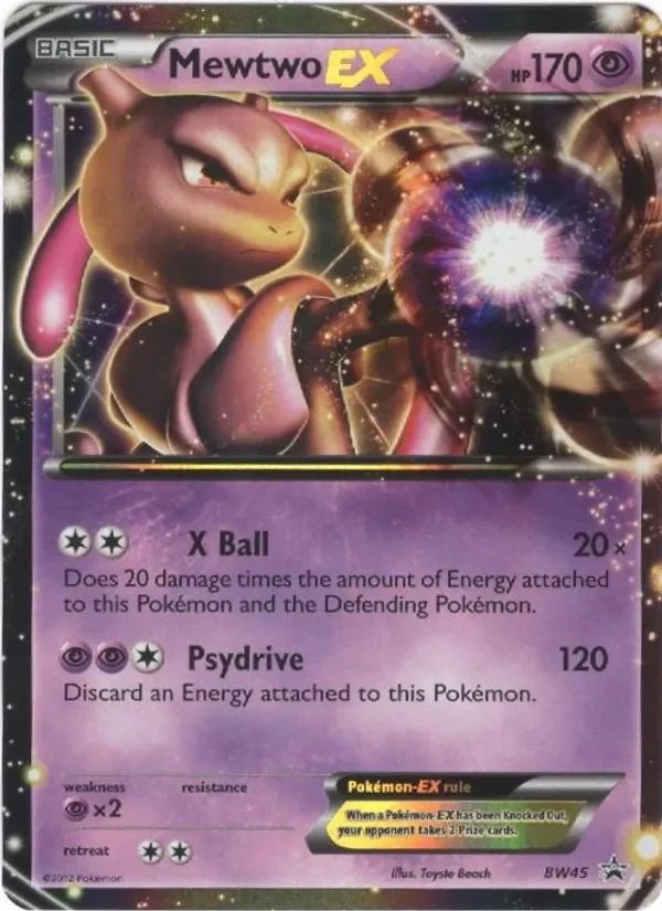 Mewtwo EX BW Black Star Promos card
