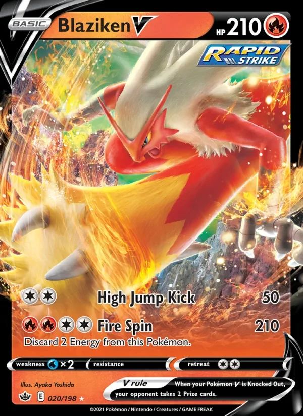 Blaziken V Chilling Reign card