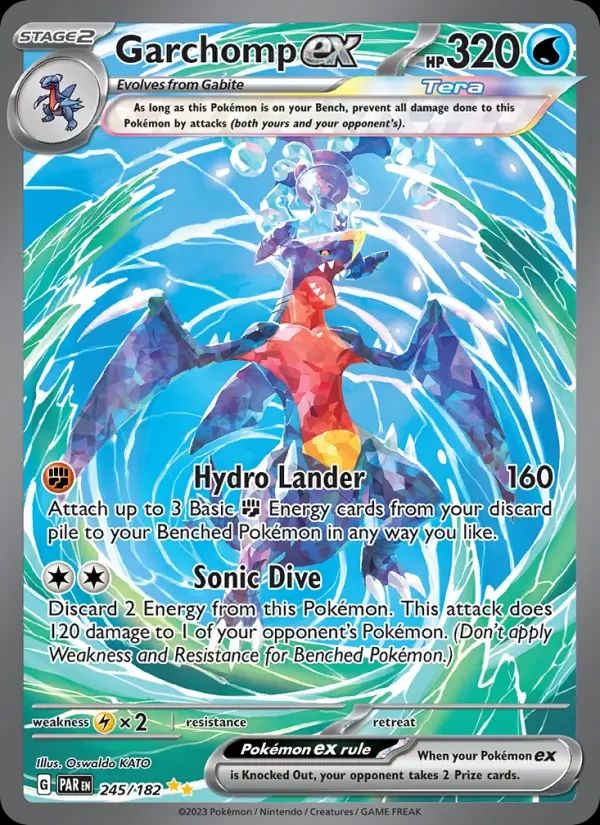 Garchomp ex Paradox Rift card
