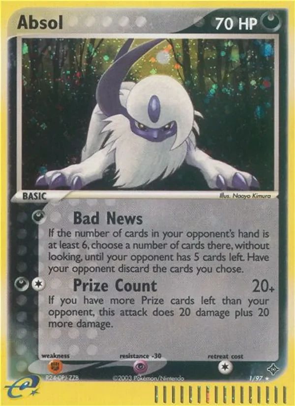 Absol EX Dragon card