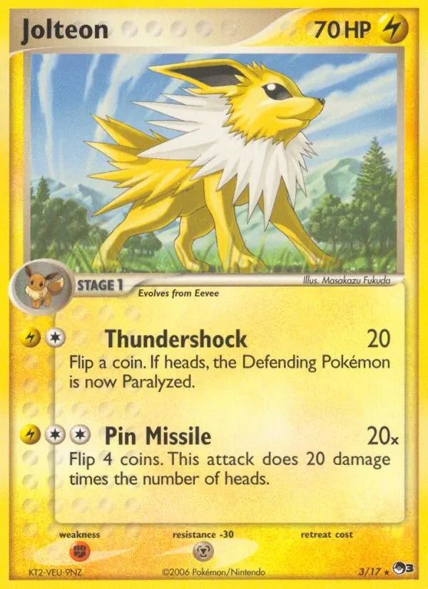Jolteon POP Series 3 card
