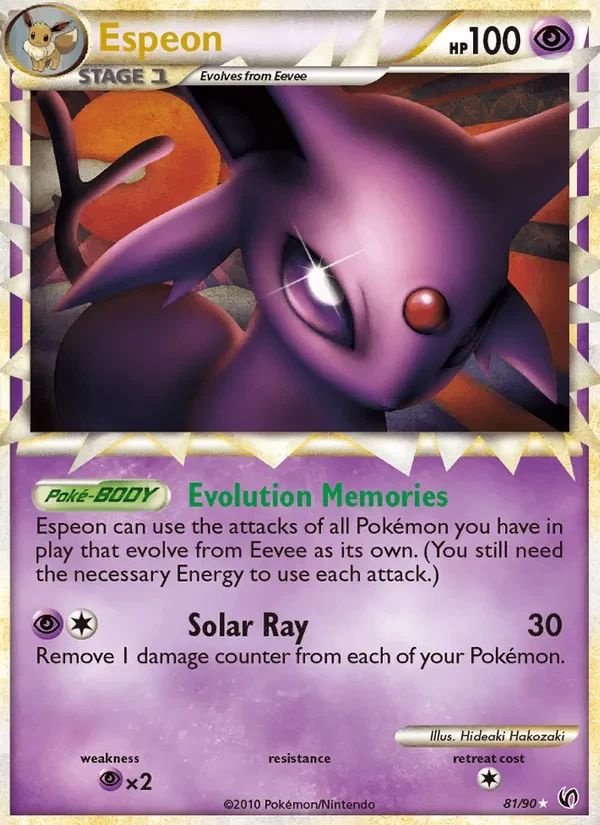 Espeon Undaunted card