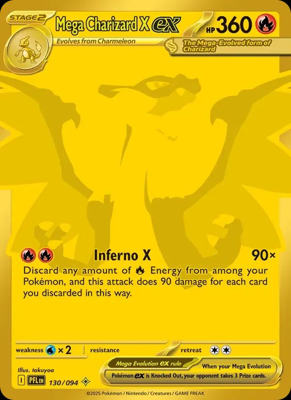 Mega Charizard X ex Phantasmal Flames card