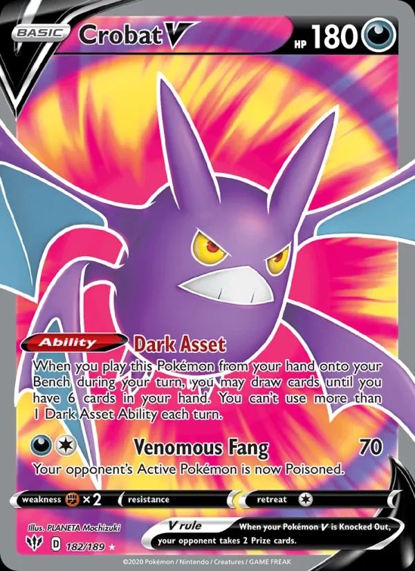 Crobat V Darkness Ablaze card