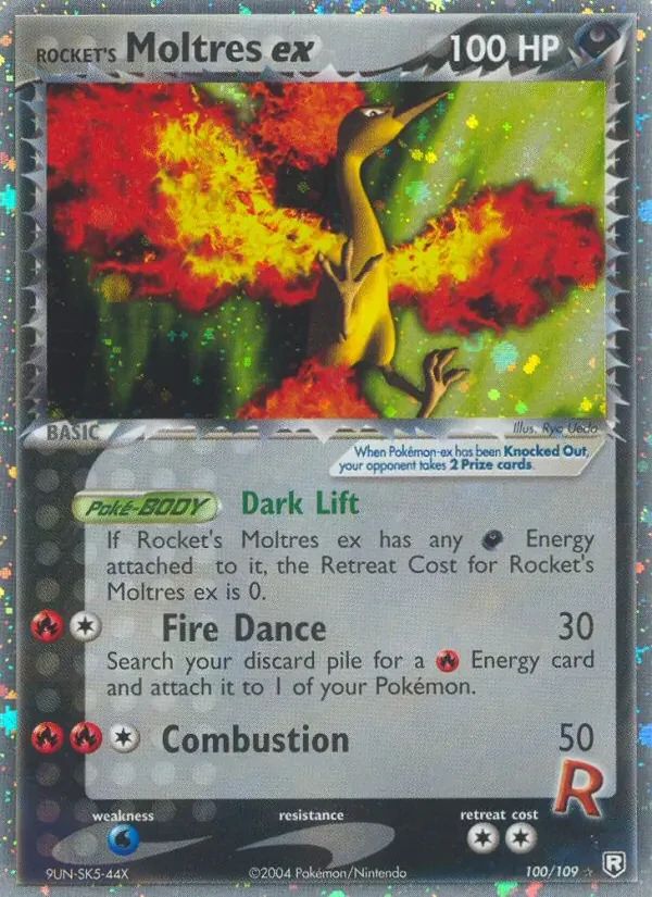 Rocket's Moltres EX EX Team Rocket Returns card