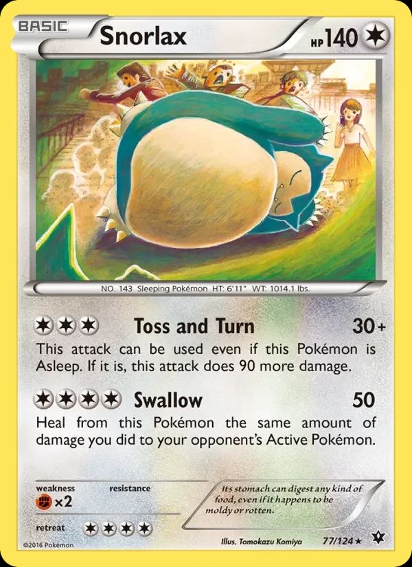 Snorlax Fates Collide card