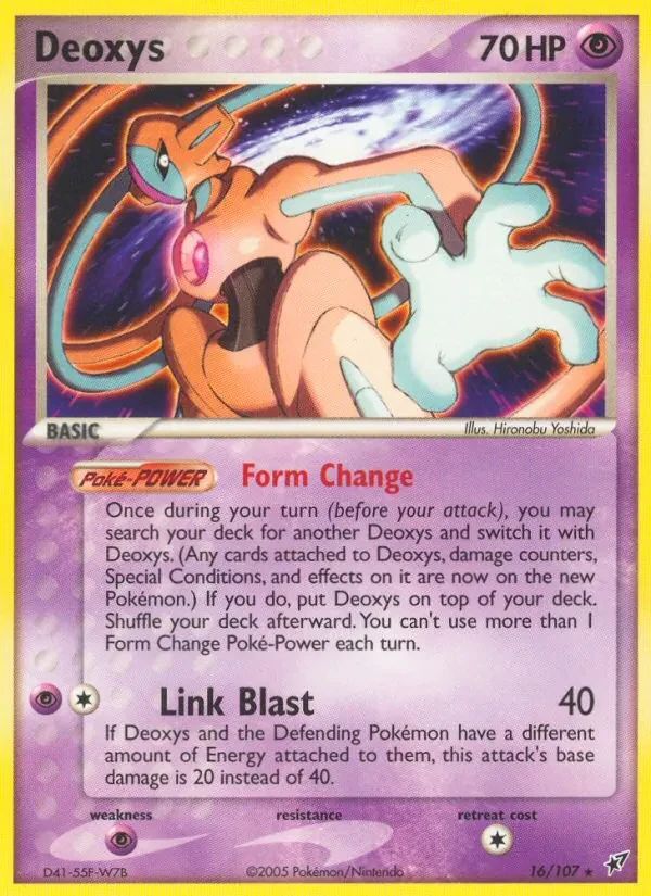 Deoxys EX Deoxys card
