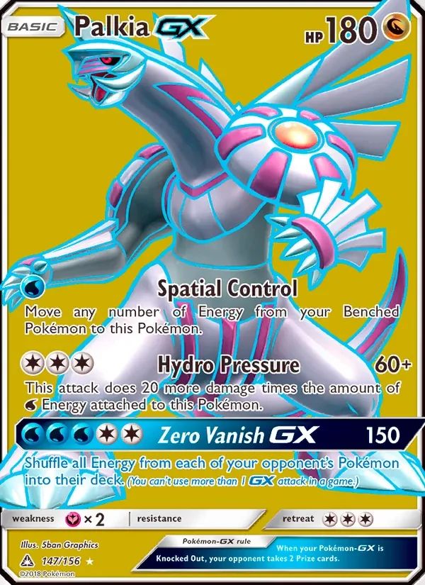 Palkia GX Ultra Prism card