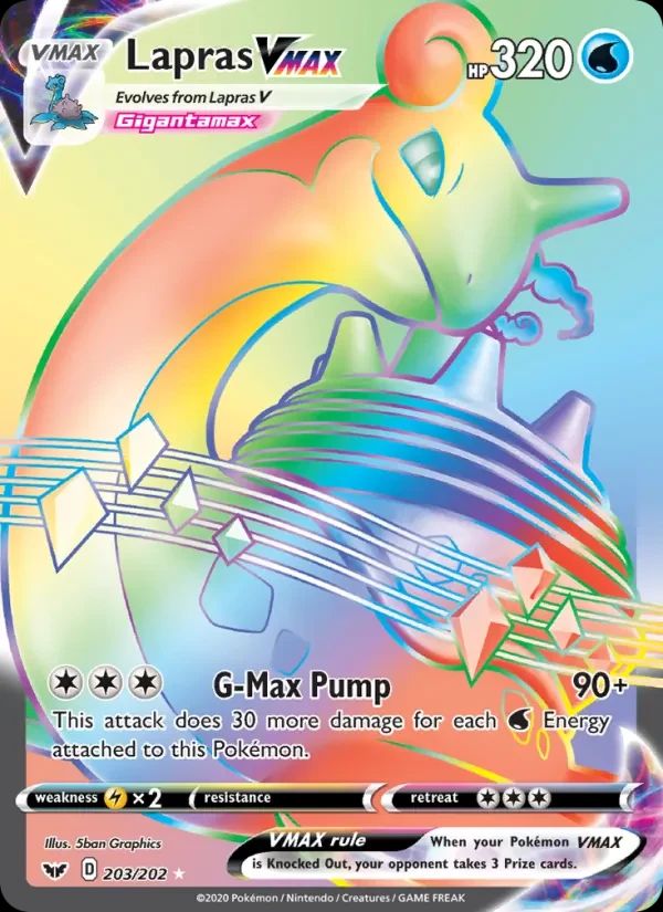 Lapras VMax Sword & Shield card