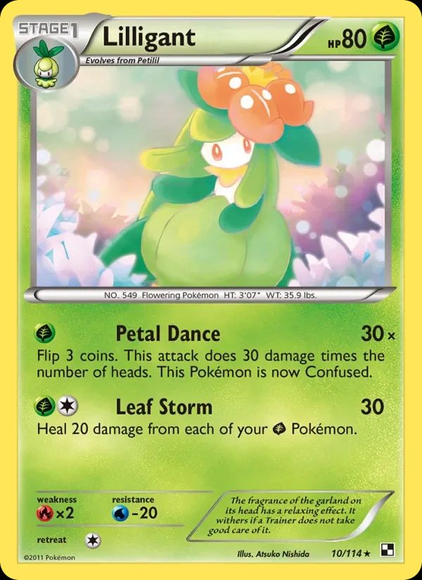Lilligant Black & White card