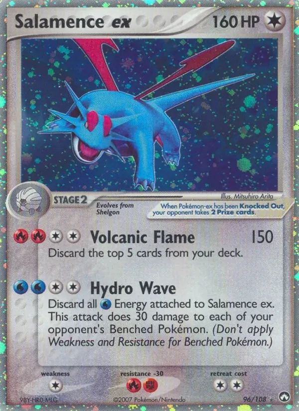 Salamence EX EX Power Keepers card